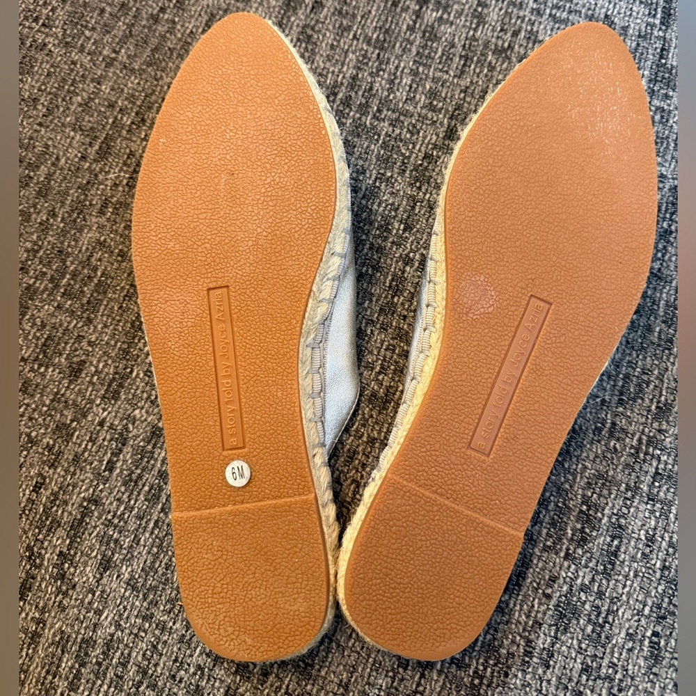Avec Les Filles Metallic Silver Espadrilles - Picture 5 of 6